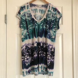 Trina Turk Tie Dye Printed Tunic - Medium